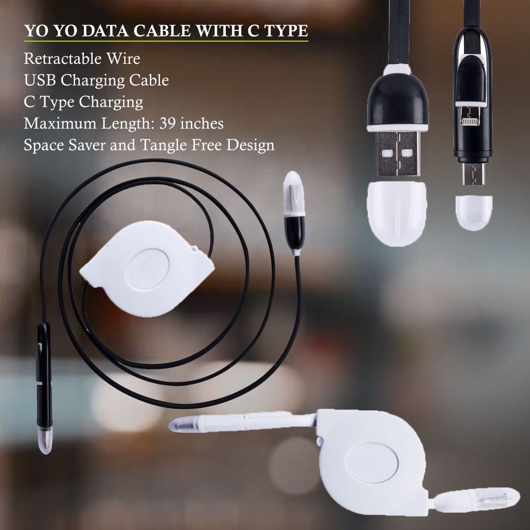 Yo Yo Data Cable with C Type